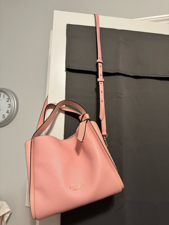 kate spade Pebble Leather Shoulder Bag in Blush Pink - Picture 4 of 7